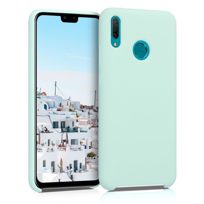 KW Θήκη Σιλικόνης Huawei Y9 2019 - Soft Flexible Rubber - Mint Matte