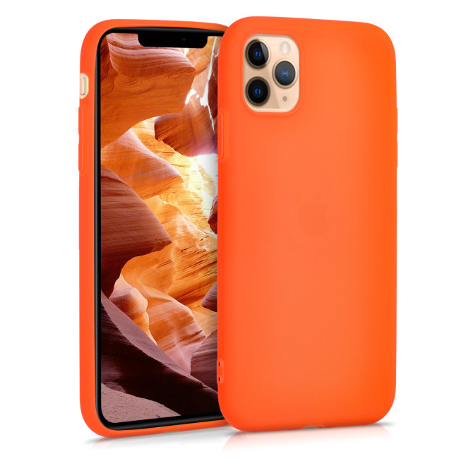 KW Θήκη Σιλικόνης Apple iPhone 11 Pro Max - Neon Orange