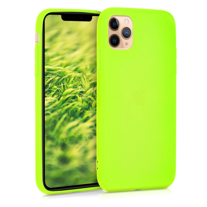 KW Θήκη Σιλικόνης Apple iPhone 11 Pro Max - Neon Yellow