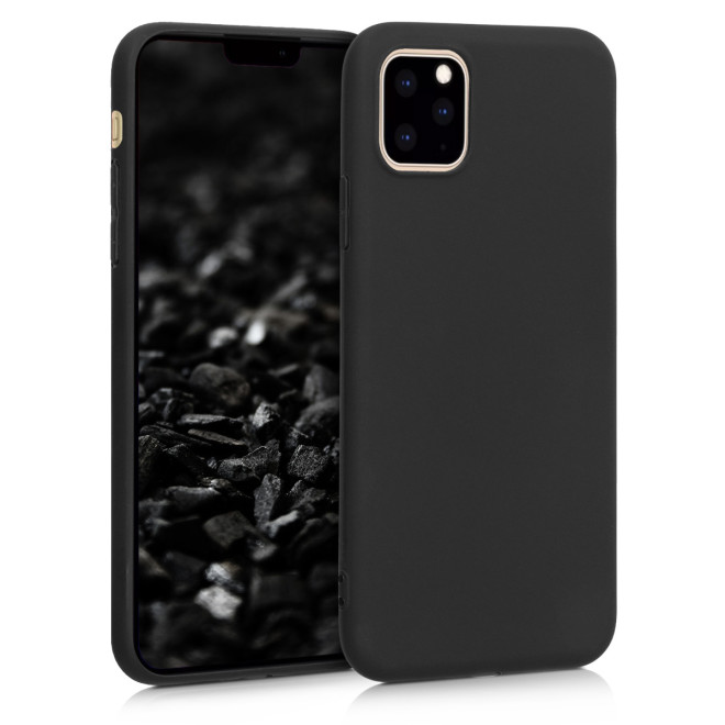 KW Θήκη Σιλικόνης iPhone 11 Pro - Black Matte