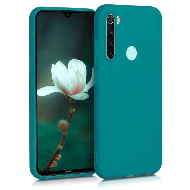 KKW Θήκη Σιλικόνης Xiaomi Redmi Note 8 / Note 8 2021 - Teal Matte