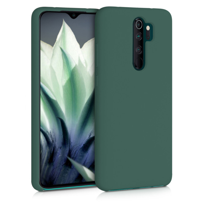 KW Θήκη Σιλικόνης Xiaomi Redmi Note 8 Pro - Soft Flexible Rubber Protective Cover - Forest Green