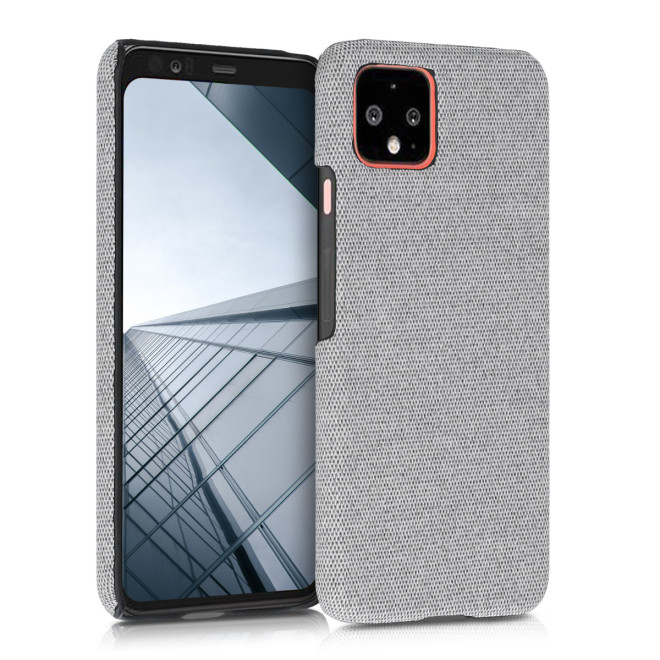 KW Σκληρή Θήκη Canvas Google Pixel 4 - Light Grey