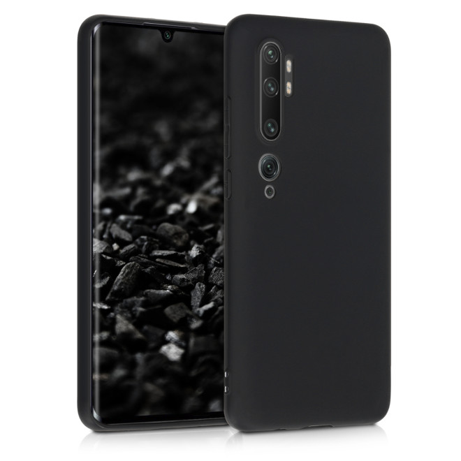 KW Θήκη Σιλικόνης Xiaomi Mi Note 10 / Note 10 Pro - Black Matte