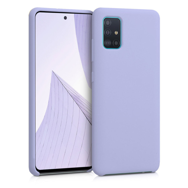 KW Θήκη Σιλικόνης Samsung Galaxy A51 - Soft Flexible Rubber Cover - Light Lavender 