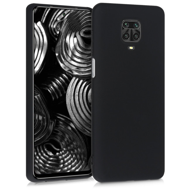 KW Θήκη Σιλικόνης Xiaomi Redmi Note 9S / 9 Pro / 9 Pro Max - Black Matte