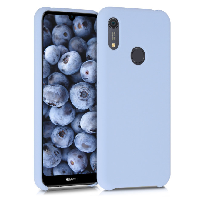 KW Θήκη Σιλικόνης Huawei Y6s 2019 - Soft Flexible Rubber Protective Cover - Light Blue Matte