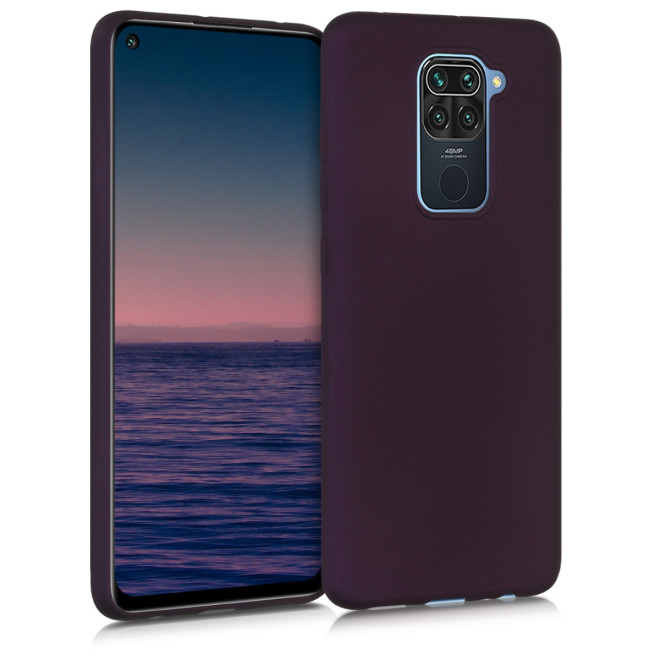 KW Θήκη Σιλικόνης Xiaomi Redmi Note 9 - Metallic Berry 