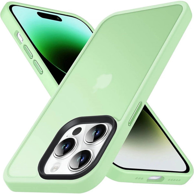 HappyCase Ημιδιάφανη Σκληρή Θήκη - Apple iPhone 15 Pro - Matte Green