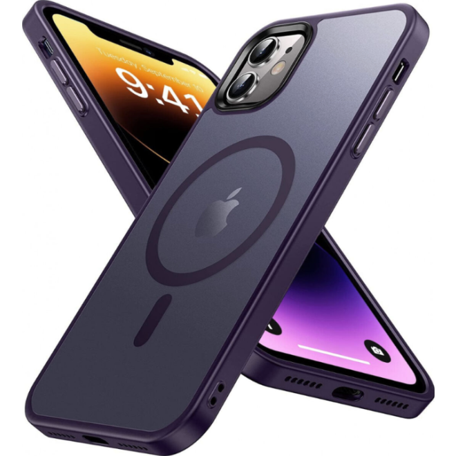 HappyCase Ημιδιάφανη Σκληρή Θήκη MagSafe - Apple iPhone 11 - Matte Purple
