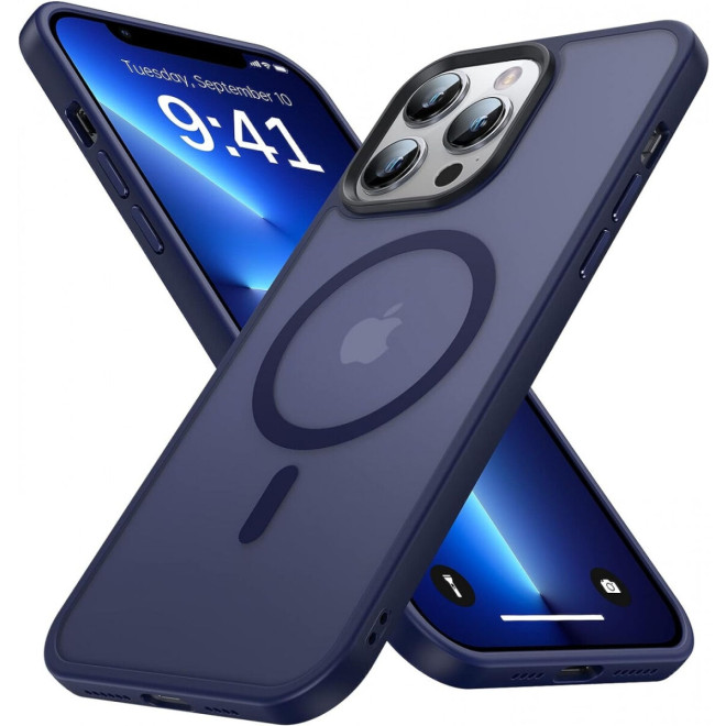 HappyCase Ημιδιάφανη Σκληρή Θήκη MagSafe - Apple iPhone 13 Pro - Matte Blue