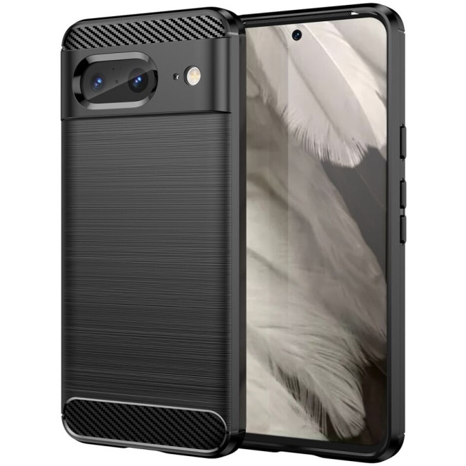 HappyCase Θήκη Σιλικόνης Brushed - Google Pixel 8 - Black