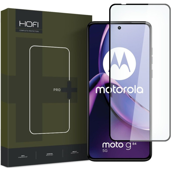 Hofi Premium Pro+ Tempered Glass - Fullface Αντιχαρακτικό Γυαλί Οθόνης - Motorola Moto G84 - Black 