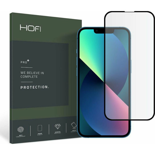 Hofi Premium Pro+ Tempered Glass - Fullface Αντιχαρακτικό Γυαλί Οθόνης - Apple iPhone 13 / 13 Pro - Black