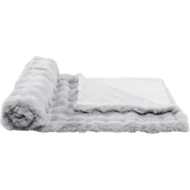 Homelevel Faux Fur Throw - Απαλή Ζεστή Κουβέρτα για Καναπέ & Κρεβάτι - 127 x 152 cm - Grey