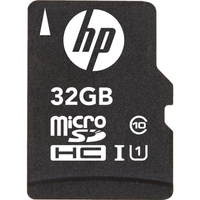 HP Κάρτα Μνήμης MicroSD 32GB Class 10 U1 με Αντάπτορα SDHC / SDXC - 2 Έτη Εγγύηση