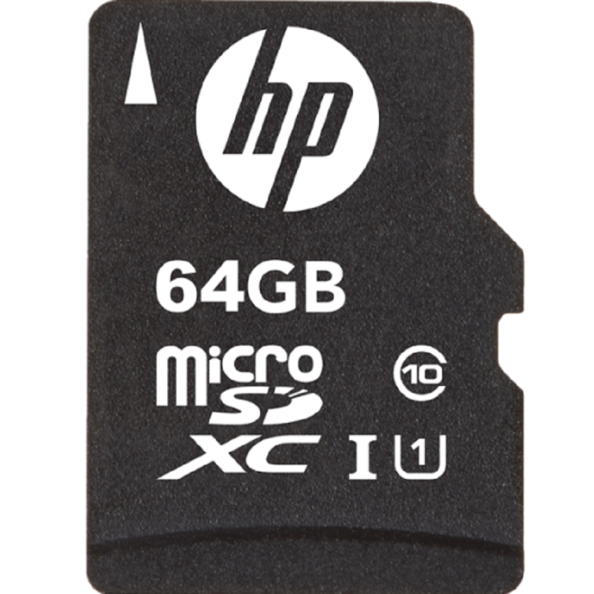 HP Κάρτα Μνήμης MicroSD 64GB Class 10 U1 με Αντάπτορα SDHC / SDXC - 2 Έτη Εγγύηση