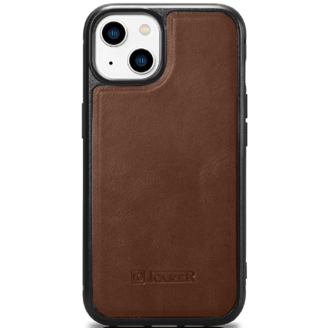 icarer-oil-wax-leather-cover-dermatini-thiki-me-tpu-bumper-apple-iphone-14-plus-brown