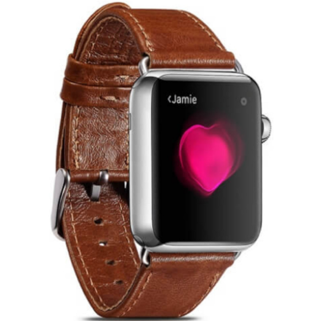 iCarer Watch Band - Δερμάτινο Λουράκι Apple Watch SE/10/9/8/7/6/5/4 (42/41/40mm) - Brown 