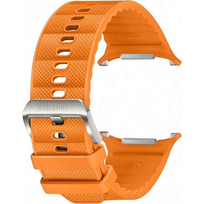 Υφασμάτινο Λουράκι με Καουτσούκ HNBR Rubber - Samsung Galaxy Watch Ultra 47mm - Official Samsung PeakForm Band - Orange