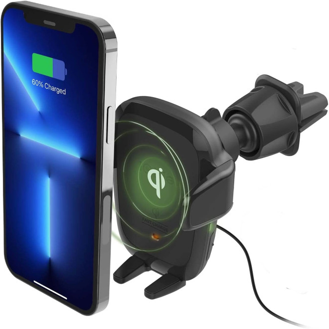 iOttie 2 in 1 Auto Sense Wireless - Βάση Ασύρματης Φόρτισης για Κινητά έως 6.5" για CD & Αεραγωγούς Αυτοκινήτου - 7.5W - Black
