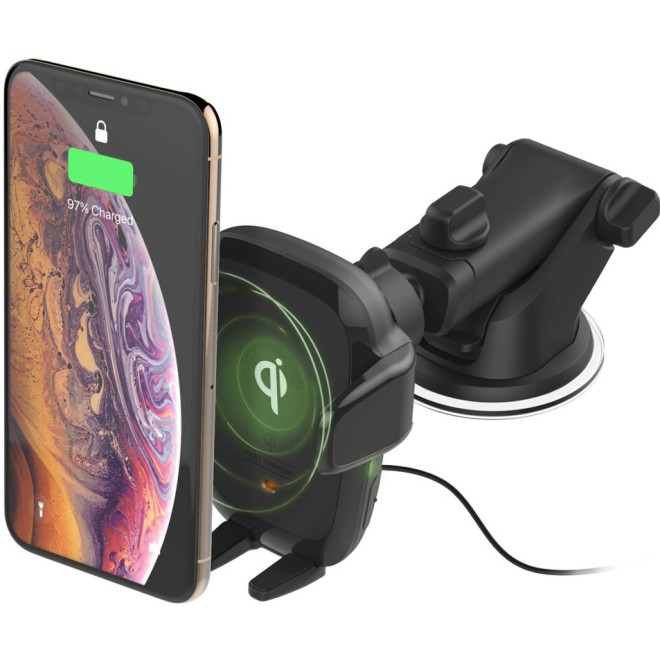 iOttie Auto Sense Wireless - Βάση Ασύρματης Φόρτισης Κινητών έως 6.5" με Βεντούζα για Ταμπλό / Παρμπρίζ Αυτοκινήτου - 7.5W - Black