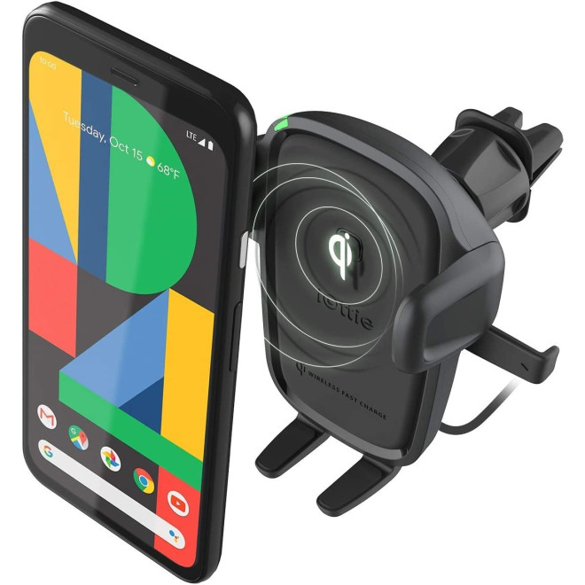 iOttie 2 in 1 Easy One Touch Wireless 2 - Βάση Ασύρματης Φόρτισης για Κινητά έως 6.7" για CD & Αεραγωγούς Αυτοκινήτου - 7.5W - Black