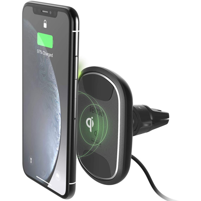 iOttie iTap 2 Wireless Air Vent Charging Mount - Μαγνητική Βάση Ασύρματης Φόρτισης Qi για Αεραγωγούς Αυτοκινήτων & Φορτιστής Αυτοκινήτου - 10W - Black - 2 Έτη Εγγύηση