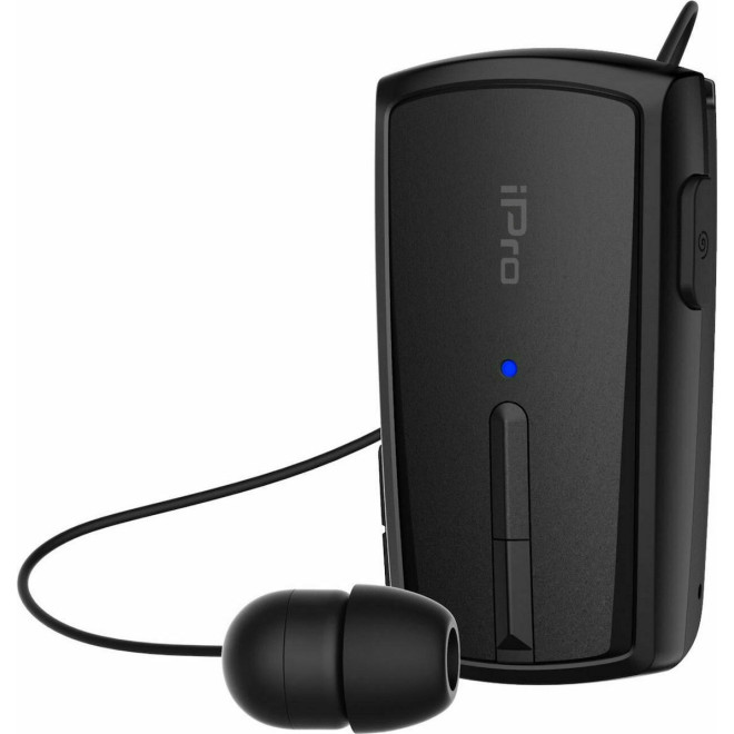 iPro Bluetooth Headset RH120 - Μονό Ασύρματο Bluetooth Ακουστικό MultiPoint - Black