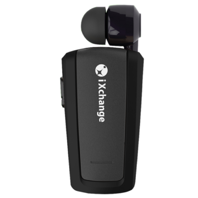 iXchange Mini Retractable - Bluetooth Μονό Ακουστικό - Black