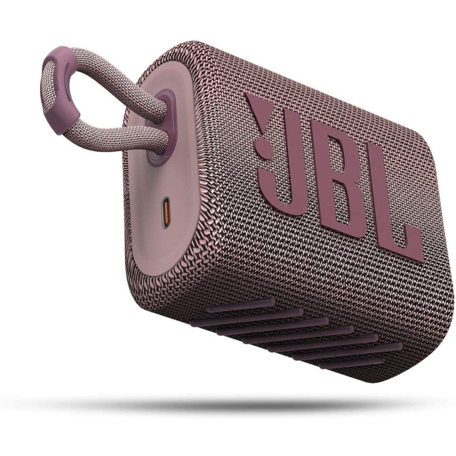 JBL Go3 Bluetooth Speaker - Αδιάβροχο Ασύρματο Ηχείο - Pink