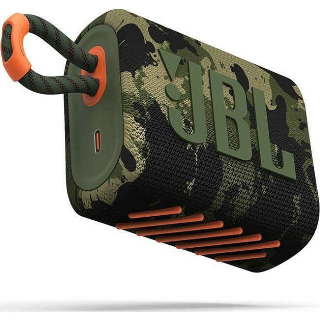 JBL Go3 Bluetooth Speaker - Αδιάβροχο Ασύρματο Ηχείο - Squad