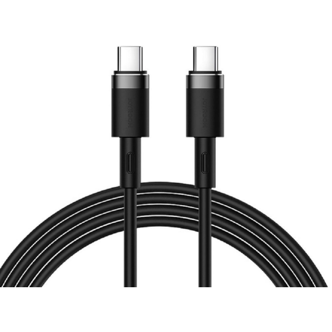 Joyroom PD Liquid Silicone Cable S-1230N9 - Καλώδιο Φόρτισης και Μεταφοράς Δεδομένων 3A - Type-C σε Type-C - 120cm - 60W - Black