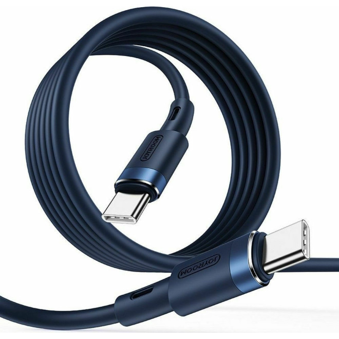 Joyroom PD Liquid Silicone Cable S-1230N9 - Καλώδιο Φόρτισης και Μεταφοράς Δεδομένων 3A - Type-C σε Type-C - 120cm - 60W - Blue