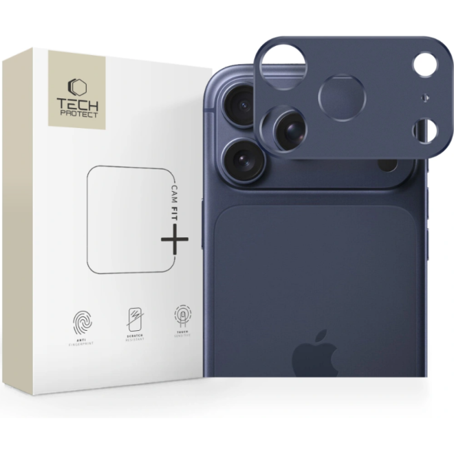 Κάλυμμα Κάμερας iPhone 17 Pro Max Tech-Protect Camalloy Fit+ Προστατευτικό Μεταλλικό Deep Blue