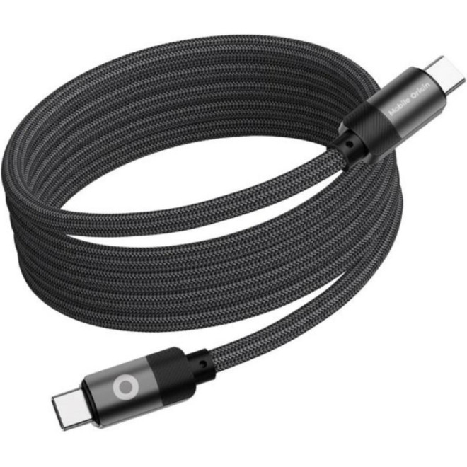 Καλώδιο Type-C Mobile Origin Magnetic Μαγνητικό Φόρτισης & Μεταφοράς Δεδομένων σε Type-C 100cm 60W Black