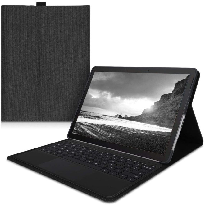 KW Flip Θήκη Microsoft Surface Go 2 10.5" - Protective Tablet Case with Stand and Compatible with Type Cover - Dark Grey 