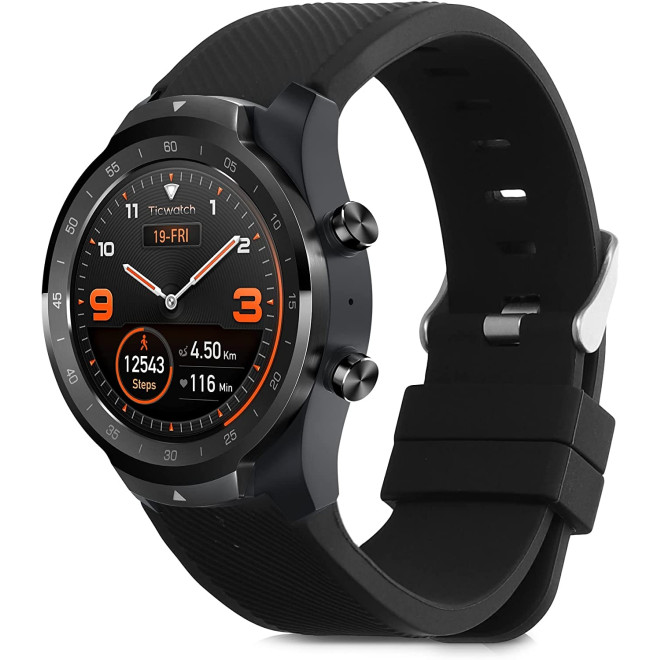 KW Λουράκι Σιλικόνης Ticwatch Pro - Black