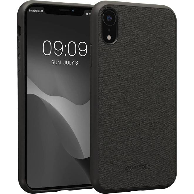 KWmobile PU Leather Hard Case - Σκληρή Θήκη με TPU Bumper - Apple iPhone XR - Jeans Anthracite