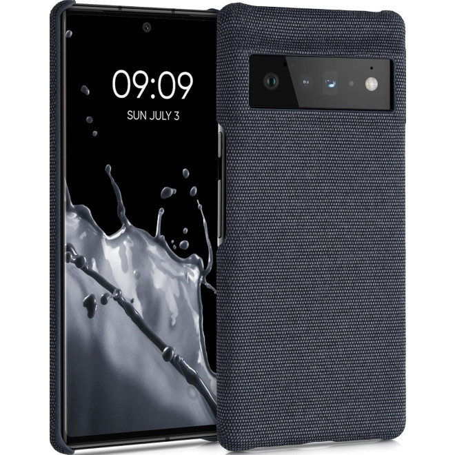 KWmobile Σκληρή Υφασμάτινη Θήκη Cloth - Google Pixel 6 Pro - Dark Blue 