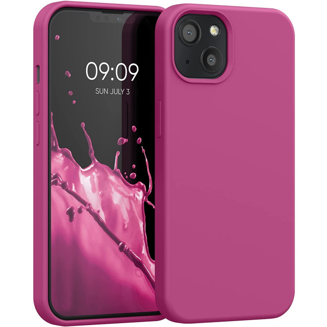 KWmobile Soft Flexible Rubber Cover - Θήκη Σιλικόνης Apple iPhone 13 - Raspberry Sorbet