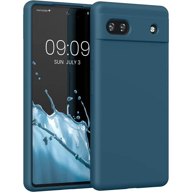 KWmobile Soft Flexible Rubber Cover - Θήκη Σιλικόνης Google Pixel 6a - Teal Matte