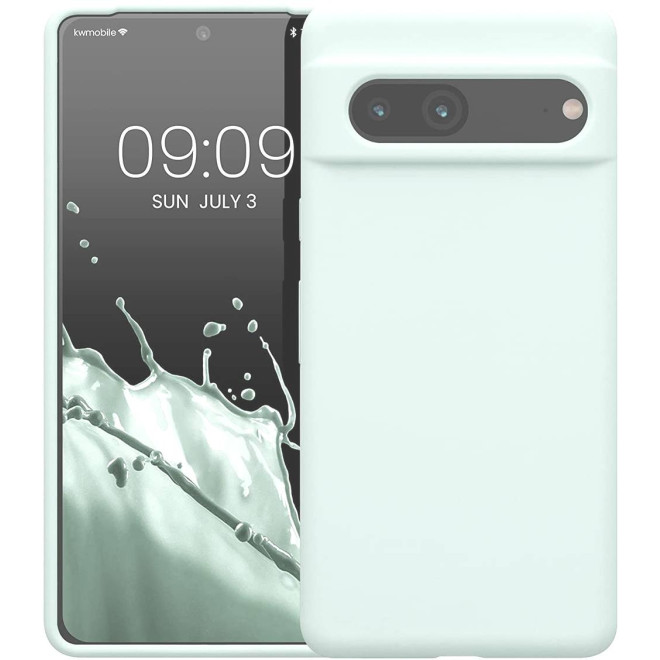 KWmobile Soft Flexible Rubber Cover - Θήκη Σιλικόνης Google Pixel 7 - Cool Mint