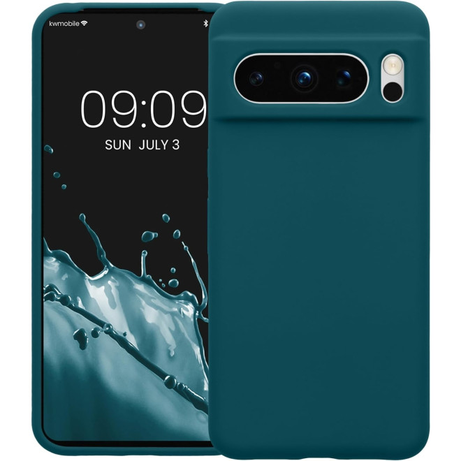 KWmobile Soft Flexible Rubber Cover - Θήκη Σιλικόνης Google Pixel 8 Pro - Teal Matte