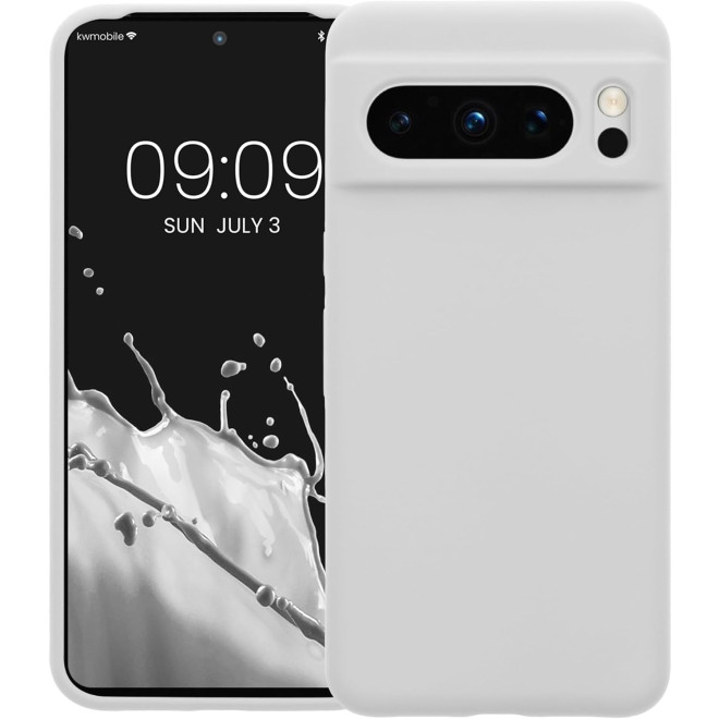 KWmobile Soft Flexible Rubber Cover - Θήκη Σιλικόνης Google Pixel 8 Pro - White