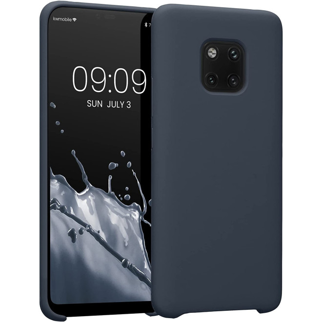 KWmobile Soft Flexible Rubber Cover - Θήκη Σιλικόνης Huawei Mate 20 Pro - Blueberry