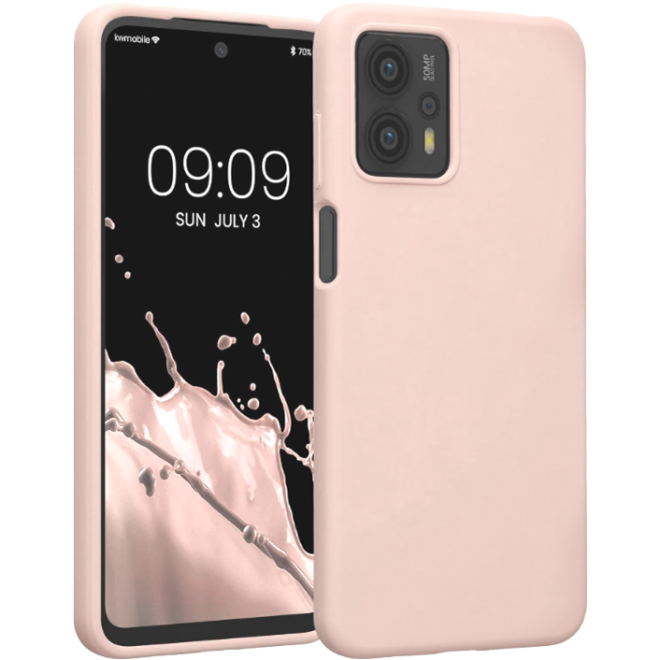 KWmobile Soft Flexible Rubber Cover - Θήκη Σιλικόνης Motorola Moto G13 / G23 - Dusty Pink