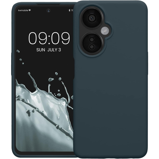KWmobile Soft Flexible Rubber Cover - Θήκη Σιλικόνης OnePlus Nord CE 3 Lite - Dark Slate