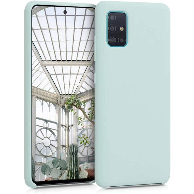 KWmobile Soft Flexible Rubber Cover - Θήκη Σιλικόνης Samsung Galaxy A51 - Frosty Mint