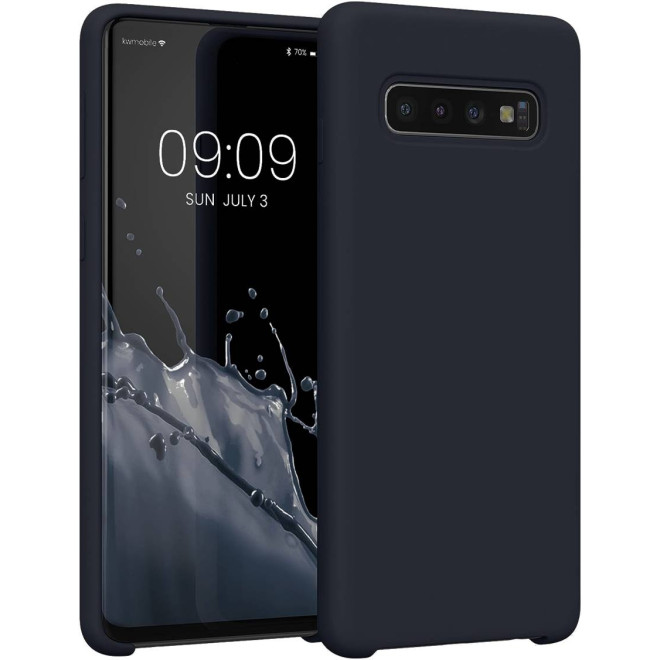 KWmobile Soft Flexible Rubber Cover - Θήκη Σιλικόνης Samsung Galaxy S10 - Blueberry